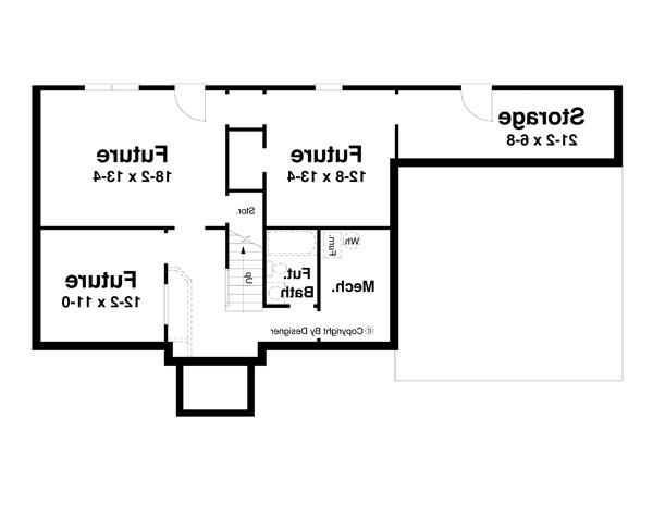 Lower Level image of CLAIRMONT House Plan